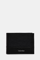 Calvin Klein portfel skórzany skóra licowa czarny K50K512858