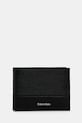 Kožená peňaženka Calvin Klein usňová koža čierna K50K512858