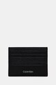 Kožni etui za kartice Calvin Klein etui za kartice crna K50K512860