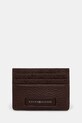 Tommy Hilfiger card holder din piele husă de card maro AM0AM13250