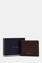 Шкіряний гаманець Tommy Hilfiger коричневий AM0AM13251