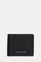 Δερμάτινο πορτοφόλι Tommy Hilfiger λείο δέρμα μαύρο AM0AM13251