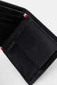 Шкіряний гаманець Tommy Hilfiger чорний AM0AM13259