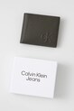 Kožená peňaženka Calvin Klein Jeans zelená LV04G1022G