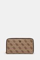 Кожен портфейл Guess LYON гладка кожа кафяв SMLYLL.LEA28