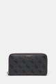 Кожен портфейл Guess LYON гладка кожа сив SMLYLL.LEA28