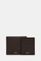 Kožni novčanik i etui za kartice Bally bez uzorka smeđa MLW06Z