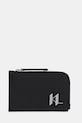 Karl Lagerfeld portofel K/PLAK piele negru A1M32097