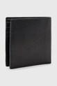 Accesorii AllSaints portofel de piele DELPH M284XB negru