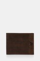 Кожаный кошелек U.S. Polo Assn. Hamilton мелкий узор коричневый WEUHT2603MHA