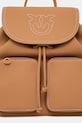 Kožený ruksak Pinko hnedá 104351.A1LF