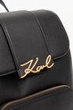 Кожена раница Karl Lagerfeld черен A1W30019