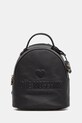 Kožený ruksak Love Moschino nášivka čierna JC4116PP1