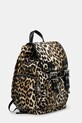 Batoh GANNI Bucky Backpack Nylon Print A6527 hnědá SS25