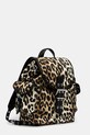 Batoh GANNI Bucky Backpack Small Nylon Print A6617 hnědá SS25