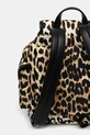Akcesoria GANNI plecak Bucky Backpack Small Nylon Print A6617 brązowy