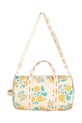 Tinycottons geantă copii FLOWERS BACKPACK bej SS25.395
