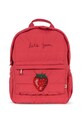 Ruksak Konges Sløjd JUNO SPARKLE BACKPACK natpis crvena KS102894