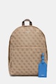 Σακίδιο πλάτης Guess MILANO απομίμηση λείου δέρματος μπεζ HMMILO.P5219
