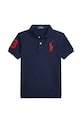 Polo Ralph Lauren tricouri polo din bumbac pentru copii imprimeu bleumarin 322703635100