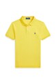 Детска памучна тениска с яка Polo Ralph Lauren памук жълт 323708857184