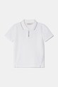 Calvin Klein Jeans gyerek póló elasztánnal fehér IB0IB02370.PPYA