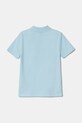 Дитяче поло Calvin Klein Jeans IB0IB02510.PPYA блакитний SS25