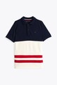 Dětská bavlněná polokošile Tommy Hilfiger KB0KB09335.PPYA béžová SS25