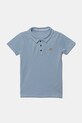 Guess polo bawełniane dziecięce bawełna niebieski N2GP03.KAPY0.PPYA