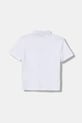 Detská bavlnená polokošeľa EA7 Emporio Armani 7B000022.AF10378 biela AW25