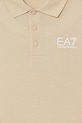Мальчик EA7 Emporio Armani поло для детей из хлопка 7B000022.AF10378 бежевый