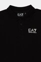 Chłopiec EA7 Emporio Armani polo bawełniane dziecięce 7B000022.AF10378 czarny
