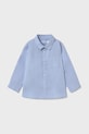 Бавовняна сорочка для немовля Mayoral довгий блакитний 124.3B.Baby.PPYA