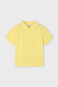 Mayoral tricouri polo din bumbac pentru copii uni galben 150.5E.Mini.PPYA