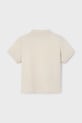Mayoral polo bawełniane dziecięce 150.5E.Mini.PPYA beżowy SS25