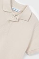Chłopiec Mayoral polo bawełniane dziecięce 150.5E.Mini.PPYA beżowy