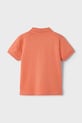 Dětská bavlněná polokošile Mayoral 150.5E.Mini.PPYA oranžová SS25