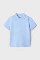 Dětská bavlněná polokošile Mayoral s límečkem modrá 150.5E.Mini.PPYA