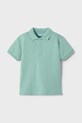 Mayoral tricouri polo din bumbac pentru copii 150.5E.Mini.PPYA verde SS25