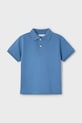 Dětská bavlněná polokošile Mayoral s límečkem modrá 150.5E.Mini.PPYA