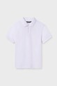 Dětská bavlněná polokošile Mayoral s límečkem bílá 890.7C.Junior.PPYA