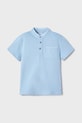 Детское поло Mayoral с эластаном голубой 3102.5A.Mini.PPYA