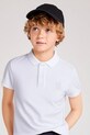 Mayoral polo bawełniane dziecięce wzorzyste biały 6127.7A.Junior.PPYA