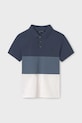 Dětská bavlněná polokošile Mayoral 6132.7D.Junior.PPYA modrá SS25