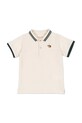 Dětská bavlněná polokošile Konges Sløjd FLORIAN POLO SHIRT GOTS KS102412 béžová SS25