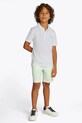 Dětské polo tričko Tommy Hilfiger s elastanem bílá KB0KB09103.128.176.PPYA
