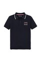 Tommy Hilfiger polo bawełniane dziecięce KB0KB09524.PPYA granatowy SS25