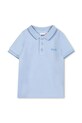 Хлопковое поло для младенцев BOSS хлопок голубой J52094.86.94