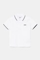 BOSS tricouri polo din bumbac pentru bebeluși uni alb J05P13