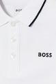 BOSS tricouri polo din bumbac pentru bebeluși J05P13 alb AW25